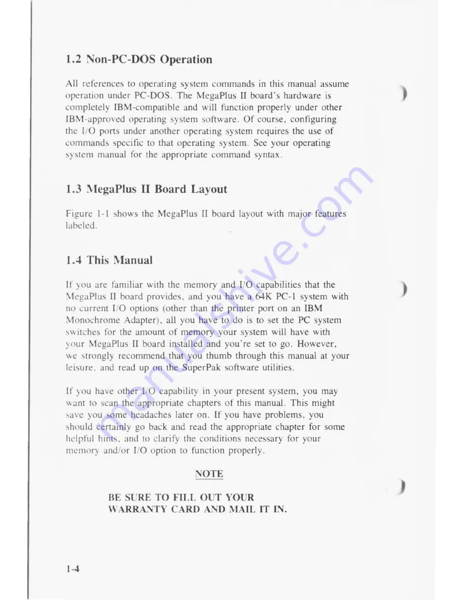 AST RESEARCH MegaPlus II User Manual Download Page 11