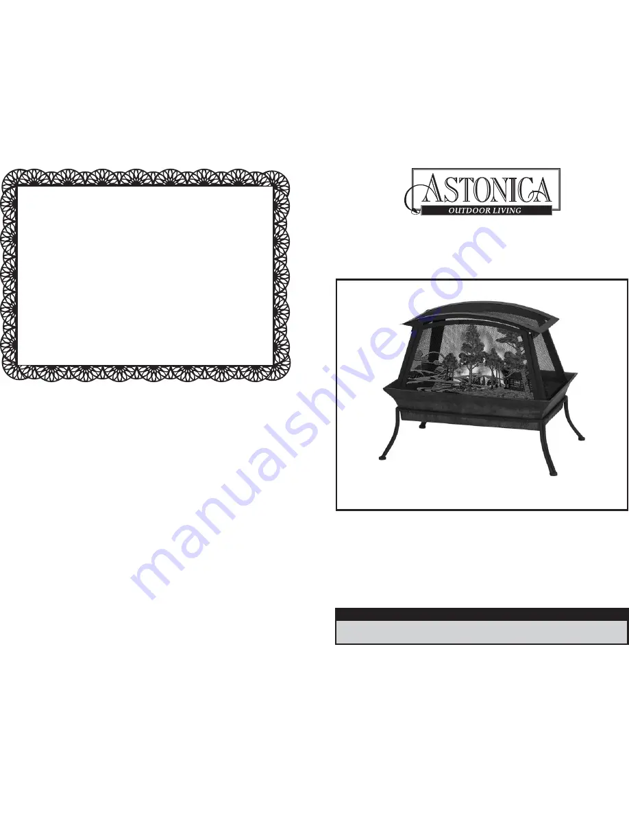 Astonica 40100021 Instruction Manual Download Page 1