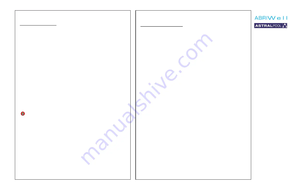 Astralpool ABRIWell Скачать руководство пользователя страница 12