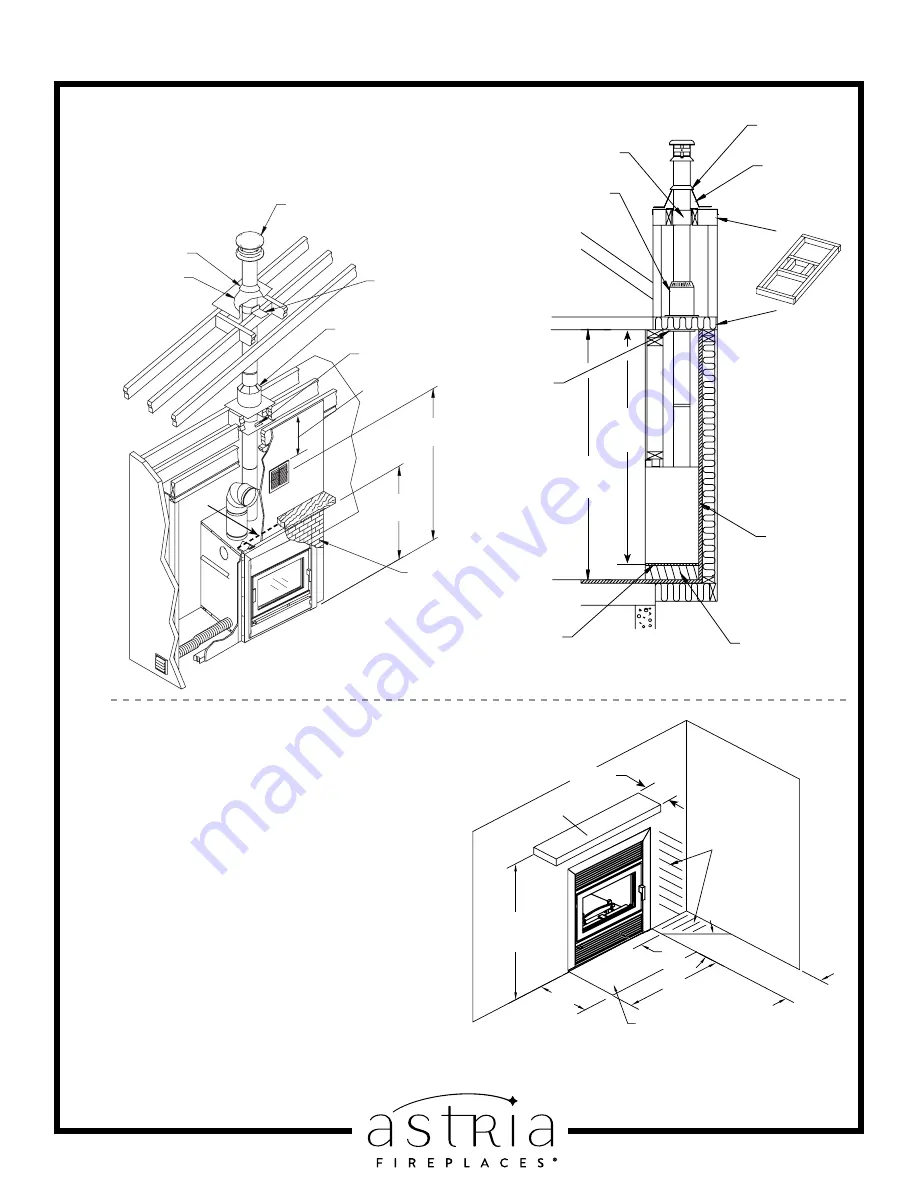 Astria Fireplaces Brentwood LV Manual Download Page 2