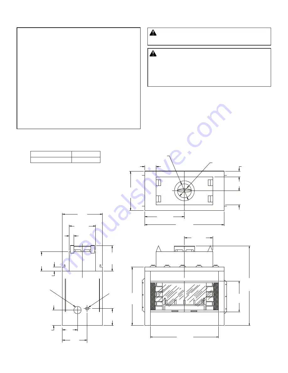 Astria Fireplaces F0703 Installation And Operation Instructions Manual Download Page 4