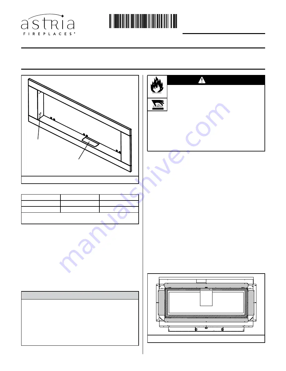 Astria Fireplaces SIRIUS42TEN Скачать руководство пользователя страница 1