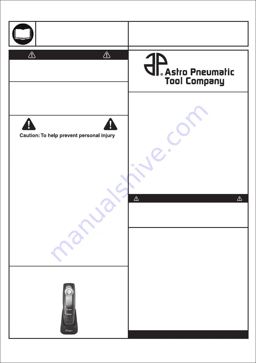 Astro Pneumatic 50SLMAX Скачать руководство пользователя страница 1