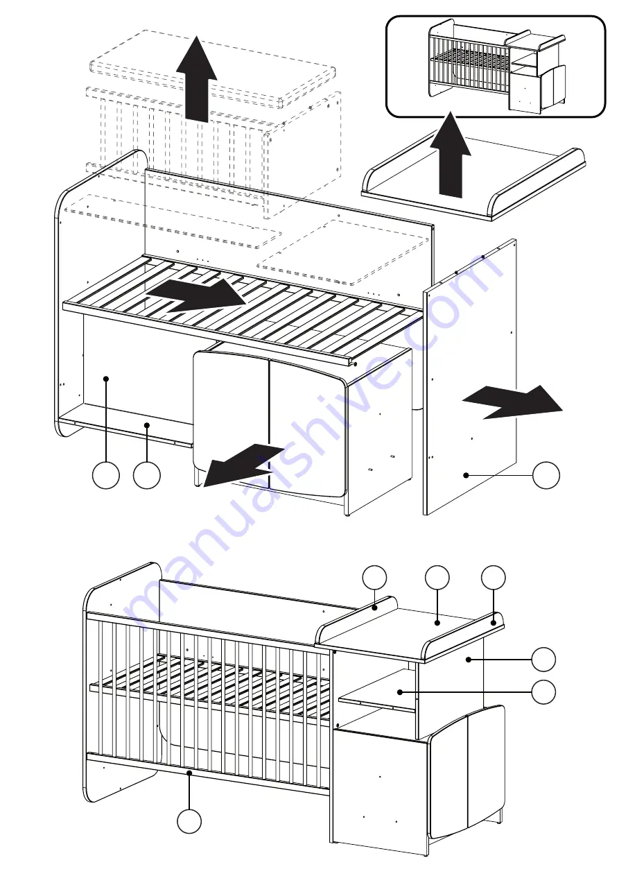 At4 Convertible Bedroom Set 3 Ages Manual Download Page 15