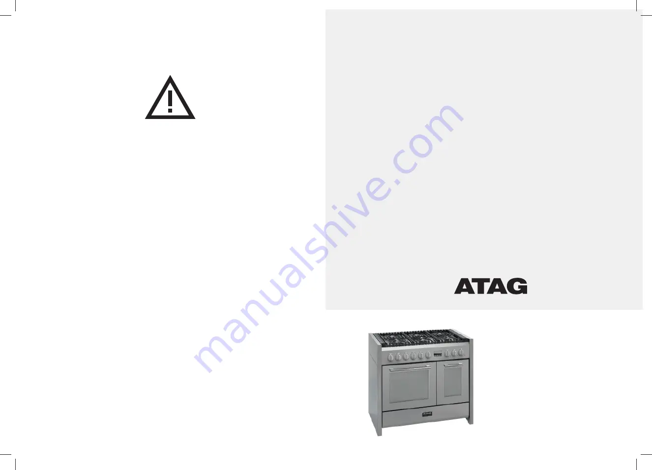 Atag FG1011DA Скачать руководство пользователя страница 1