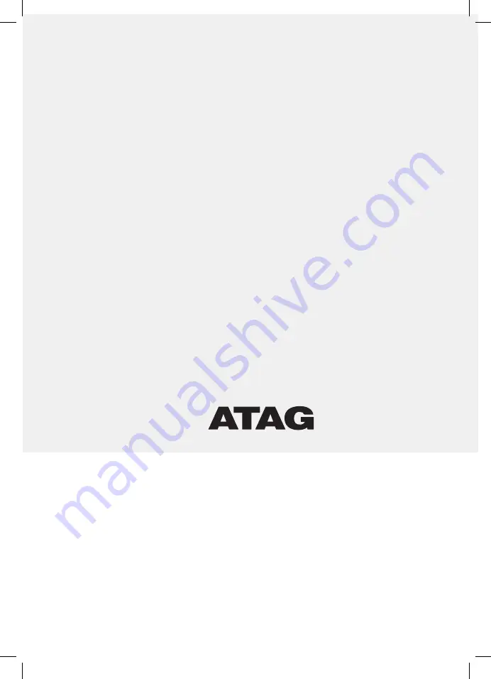 Atag OX6411LL Instructions Manual Download Page 1