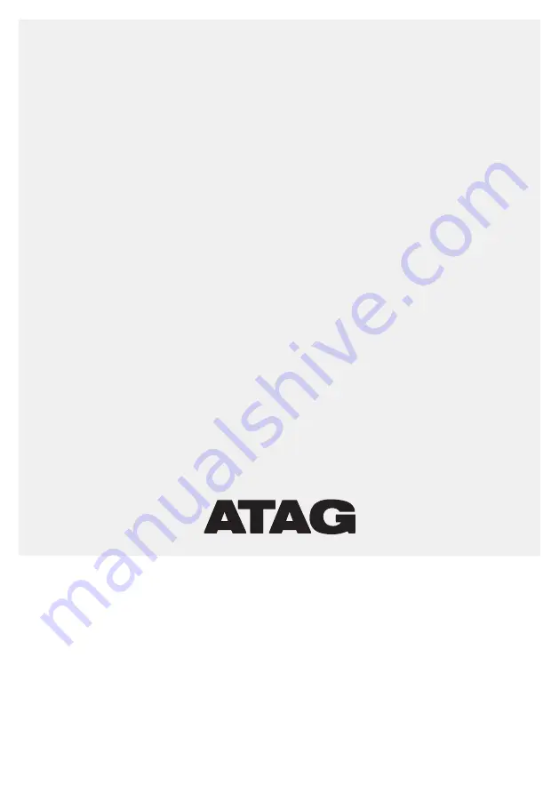 Atag VA61313KT User Manual Download Page 1