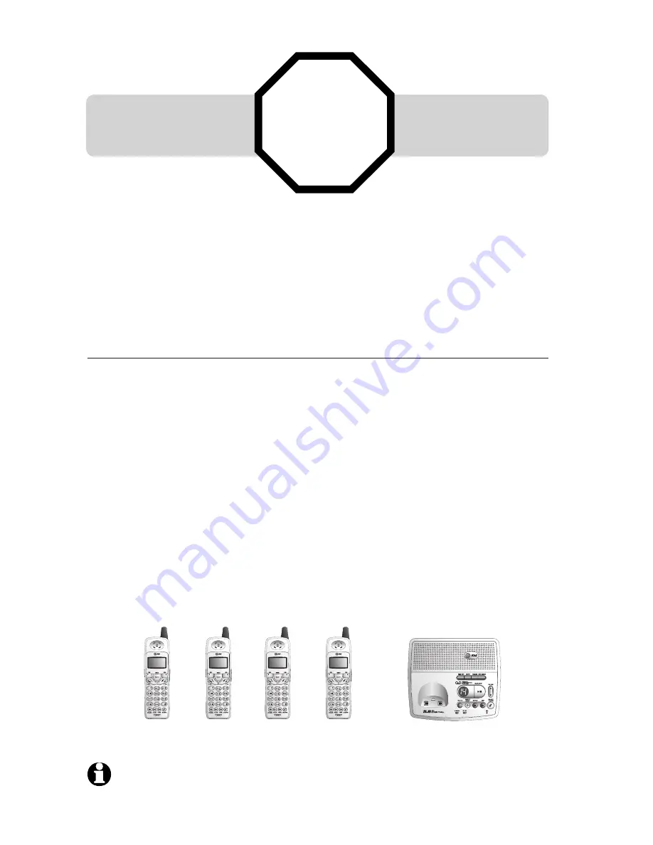 AT&T 80-5727-00 -  E5927B - 5.8GHz Dual Handset Answering System Скачать руководство пользователя страница 4