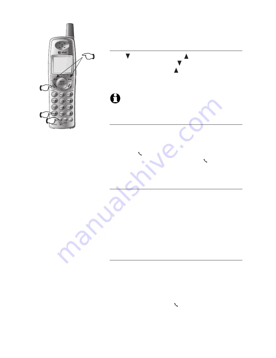 AT&T 80-5973-00 -  E2812B - 2.4 GHz Digital Cordless Dual Handset Phone User Manual Download Page 16