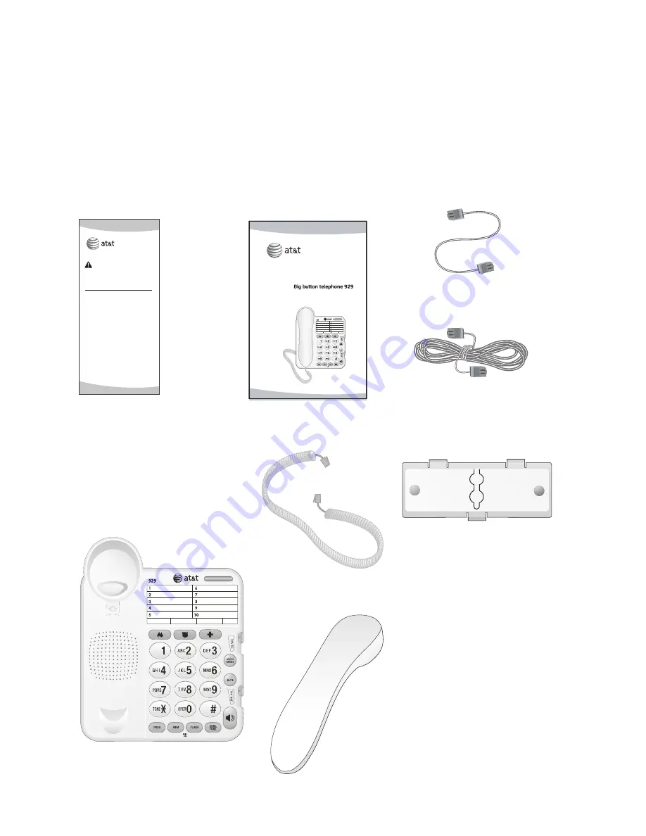 AT&T 929 User Manual Download Page 4