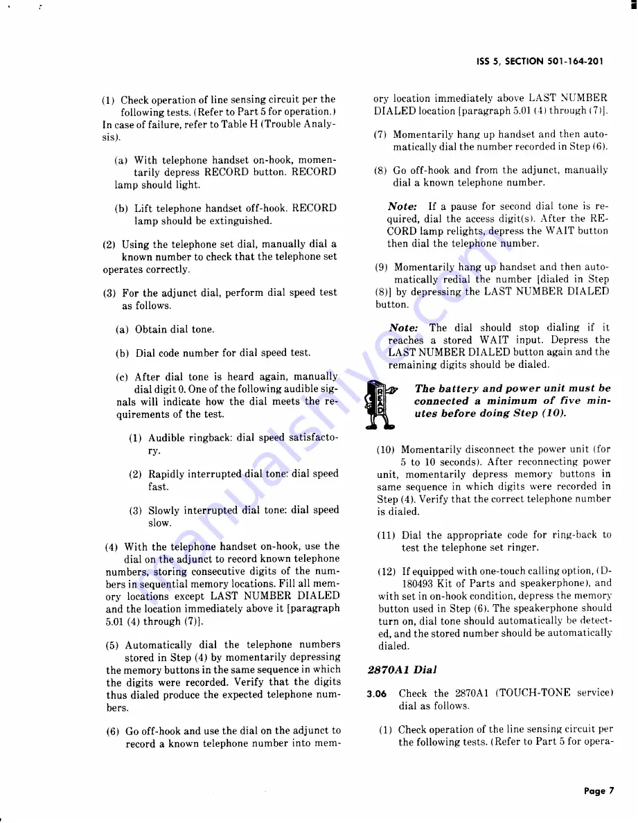 AT&T BELL SYSTEM Touch-A-Matic 2870A1 Identification, Installation, Connections, Operation, And Maintenance Download Page 7