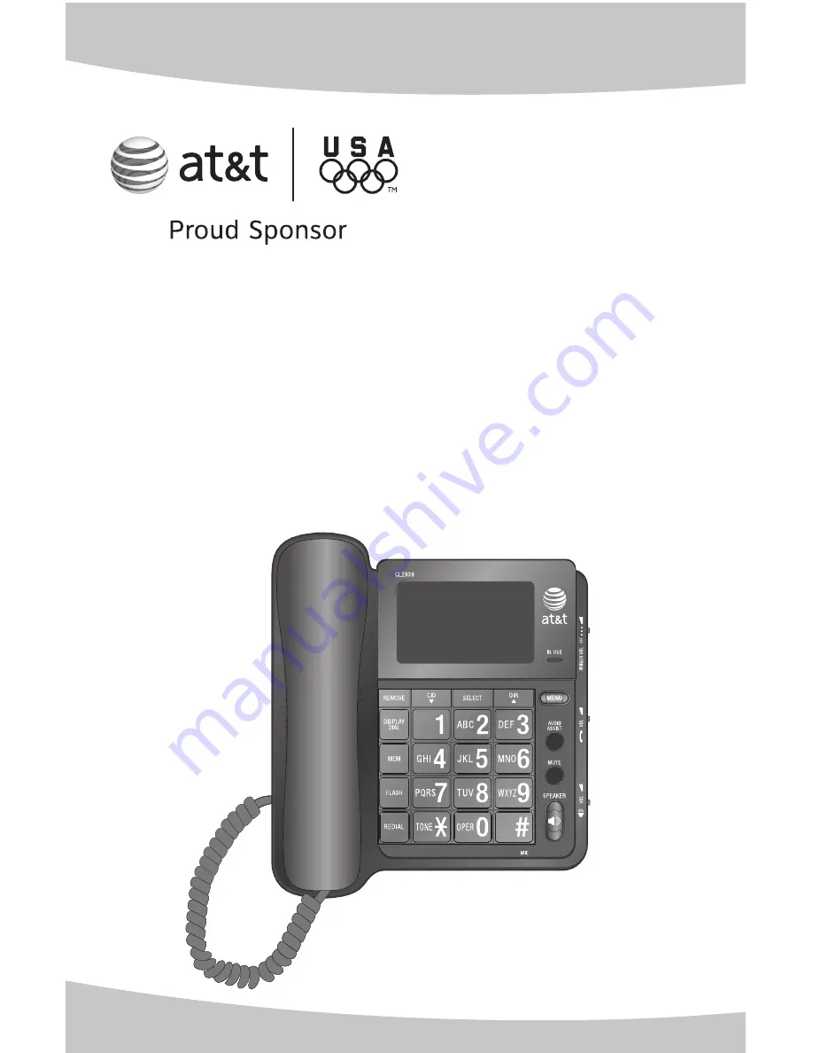 AT&T CL2939 Скачать руководство пользователя страница 1