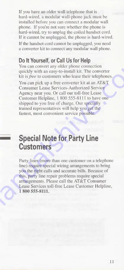 AT&T Signature PRINCESS Service And Reference Manual Download Page 13