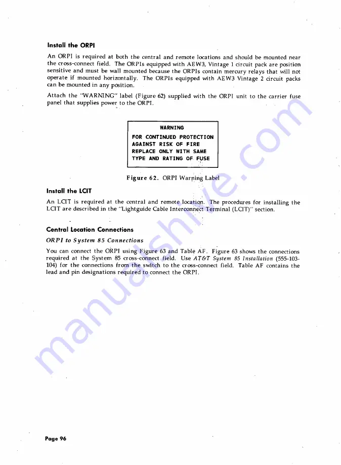 AT&T System 85 Installation And Test Download Page 112