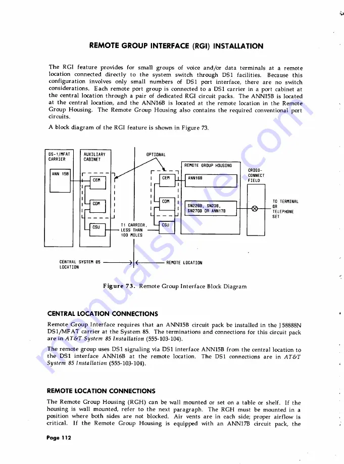 AT&T System 85 Installation And Test Download Page 128