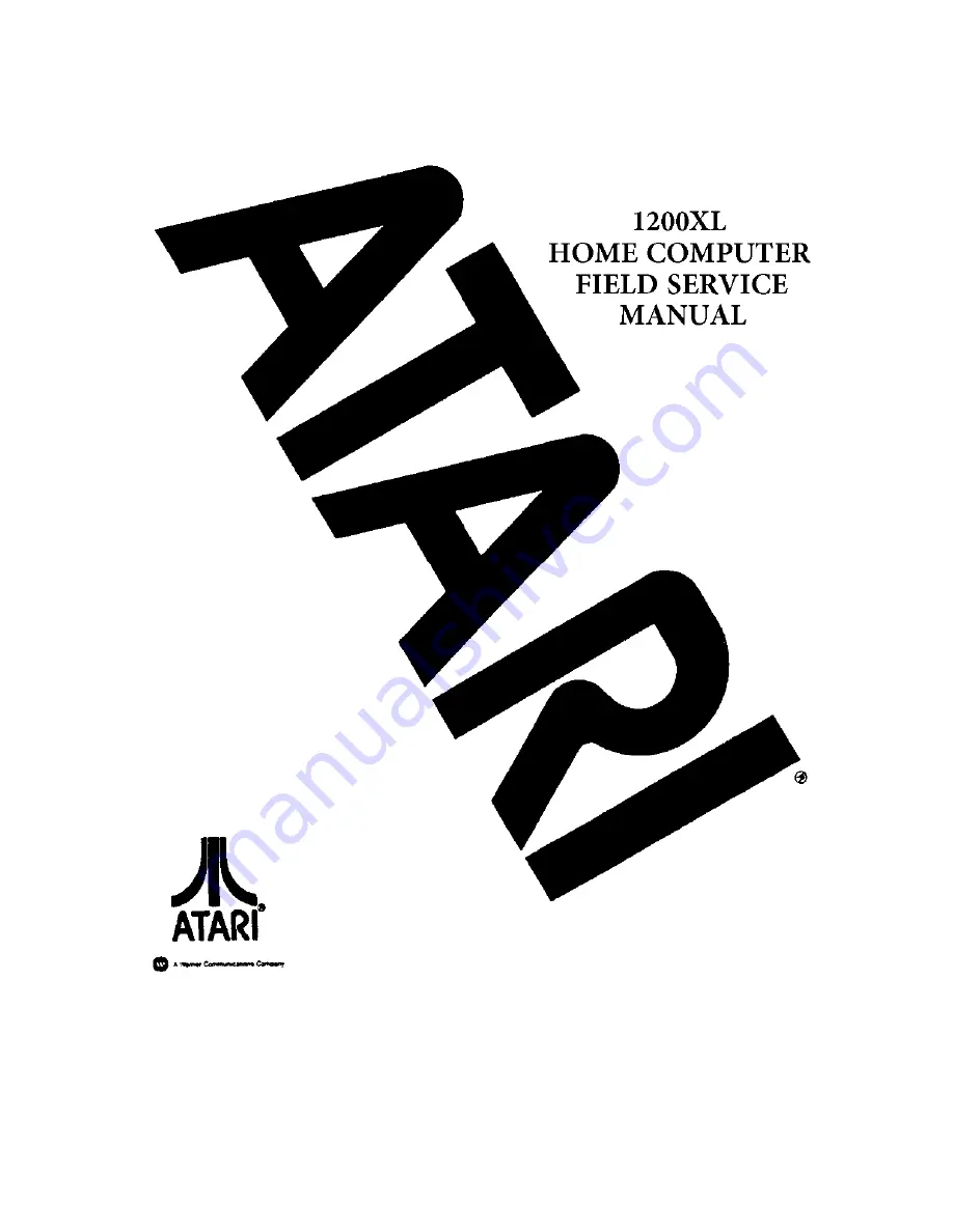 Atari 1200 XL Field Service Manual Download Page 1