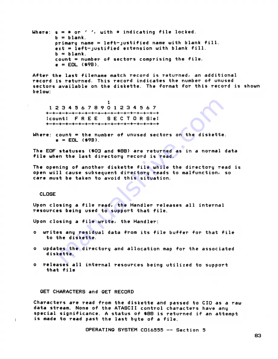 Atari 400 Technical Reference Manual Download Page 68