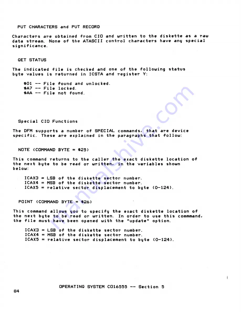 Atari 400 Technical Reference Manual Download Page 69