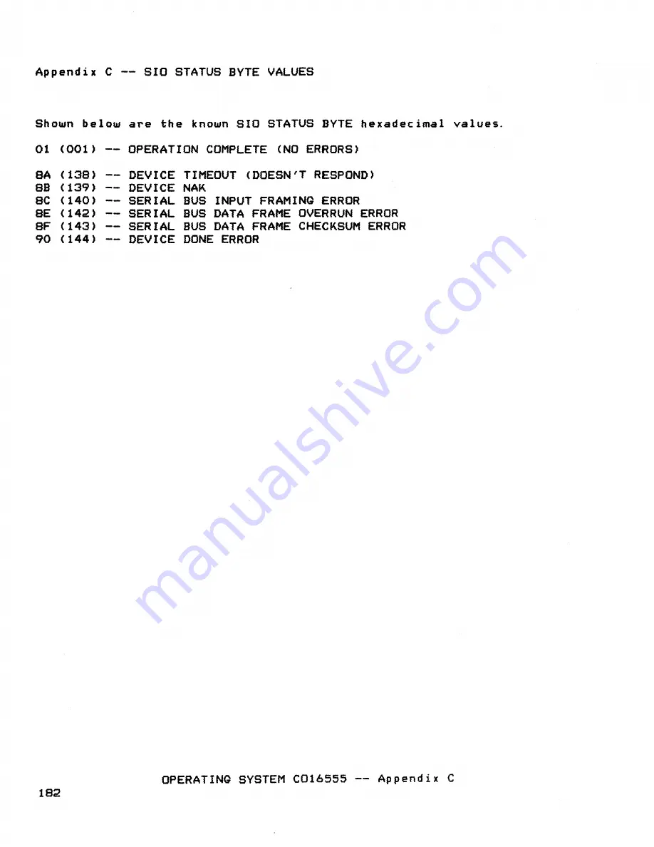 Atari 400 Technical Reference Manual Download Page 167