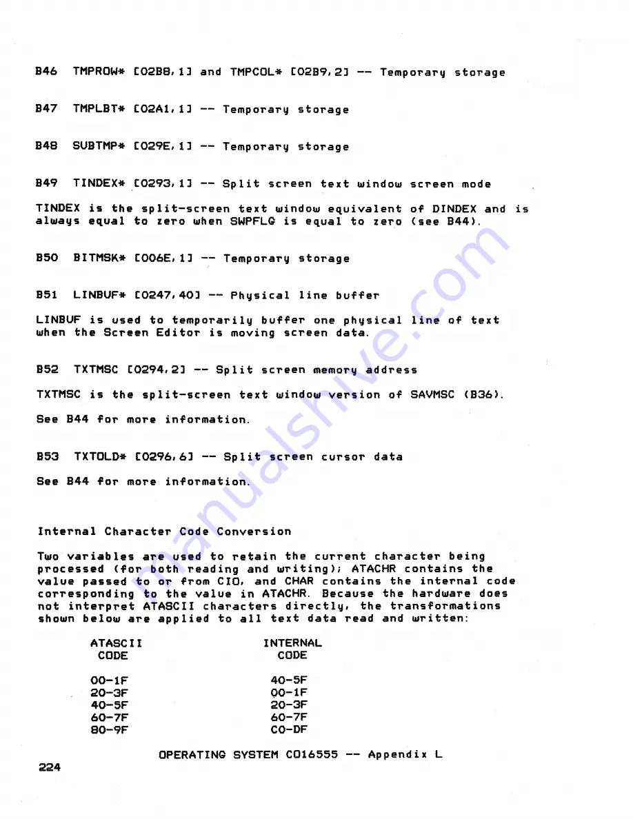 Atari 400 Technical Reference Manual Download Page 209