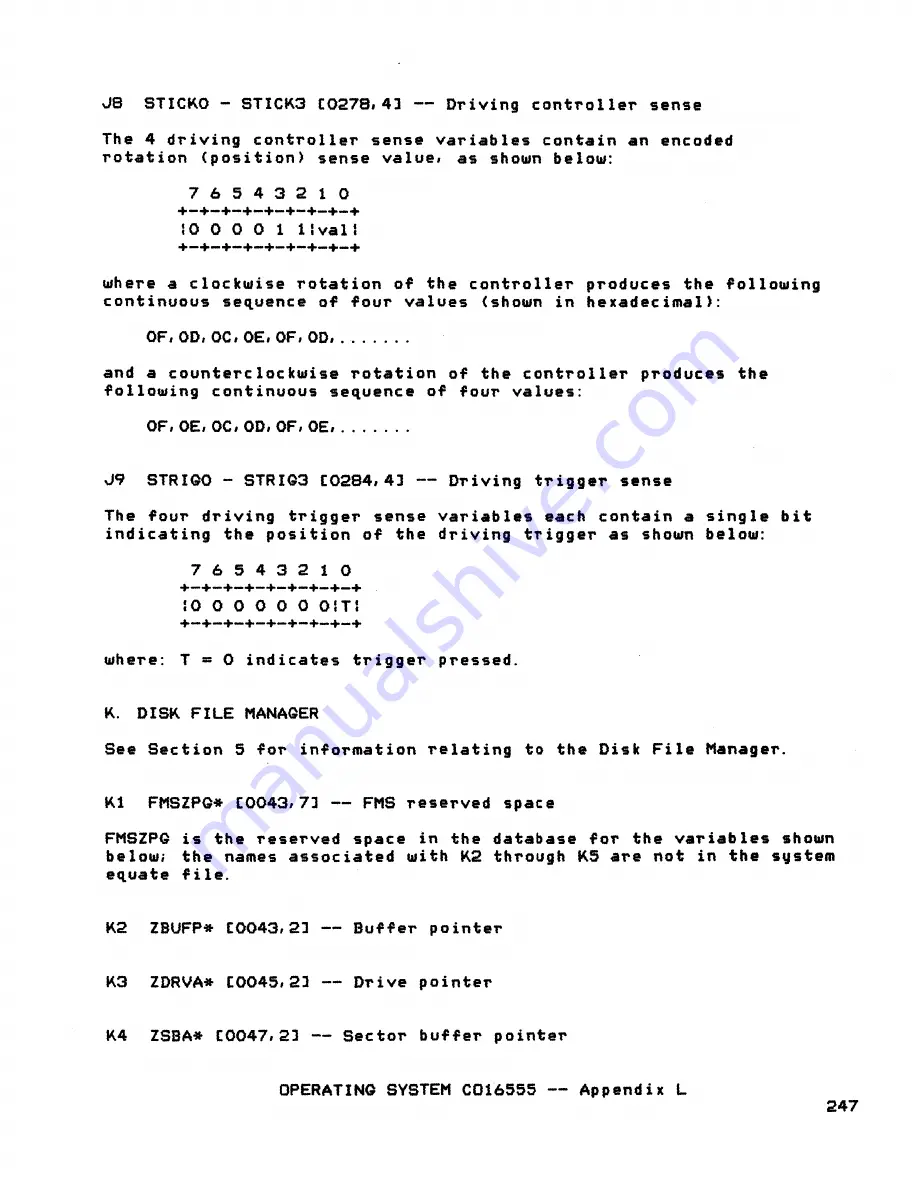 Atari 400 Technical Reference Manual Download Page 232