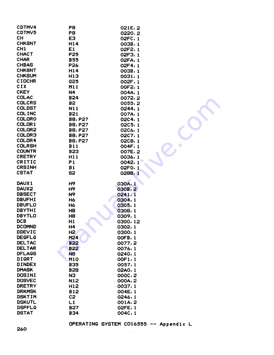 Atari 400 Technical Reference Manual Download Page 245