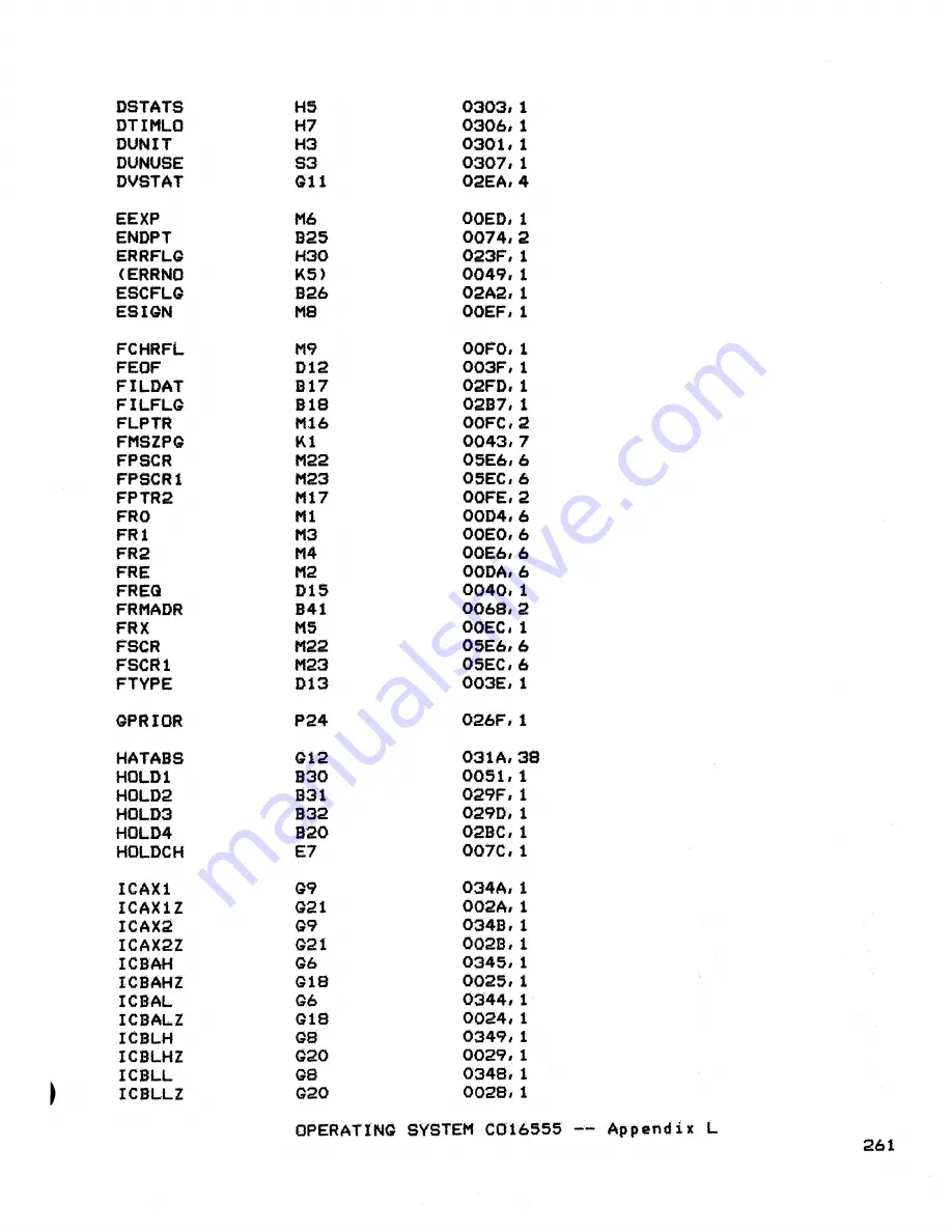 Atari 400 Technical Reference Manual Download Page 246