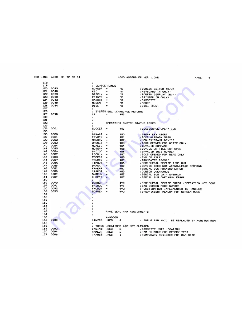 Atari 400 Technical Reference Manual Download Page 265