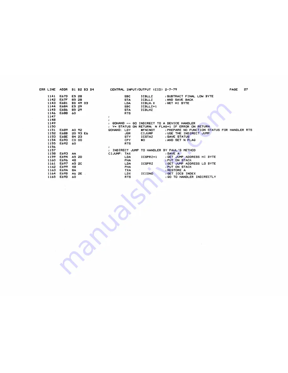 Atari 400 Technical Reference Manual Download Page 288