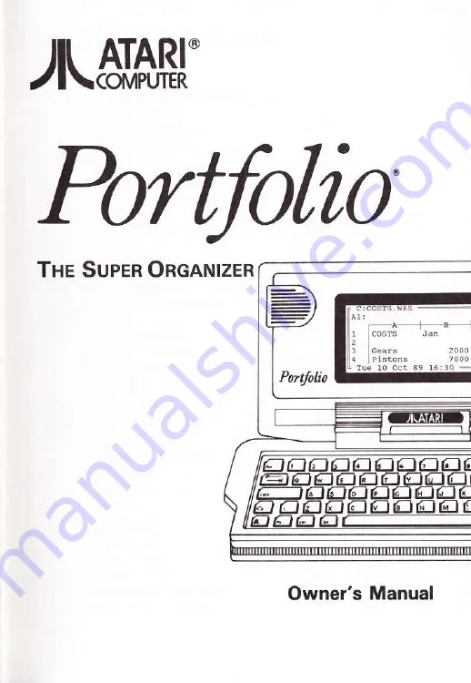 Atari Portfolio Owner'S Manual Download Page 3