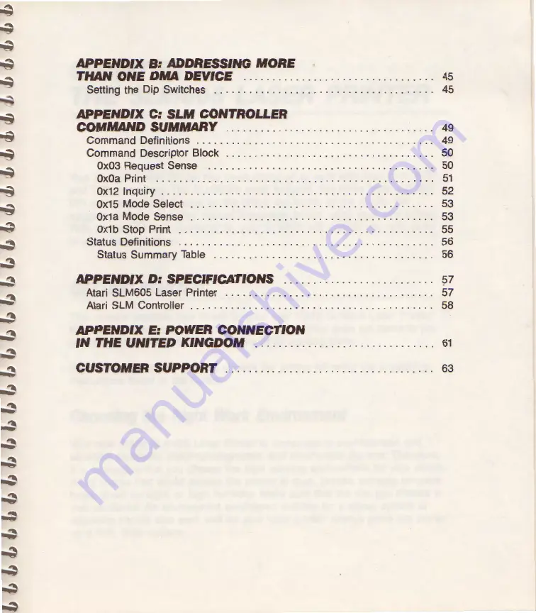 Atari SLM605 Series Скачать руководство пользователя страница 6