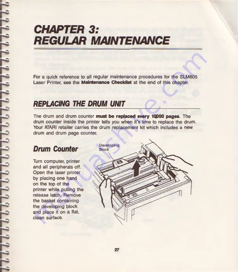 Atari SLM605 Series Скачать руководство пользователя страница 33