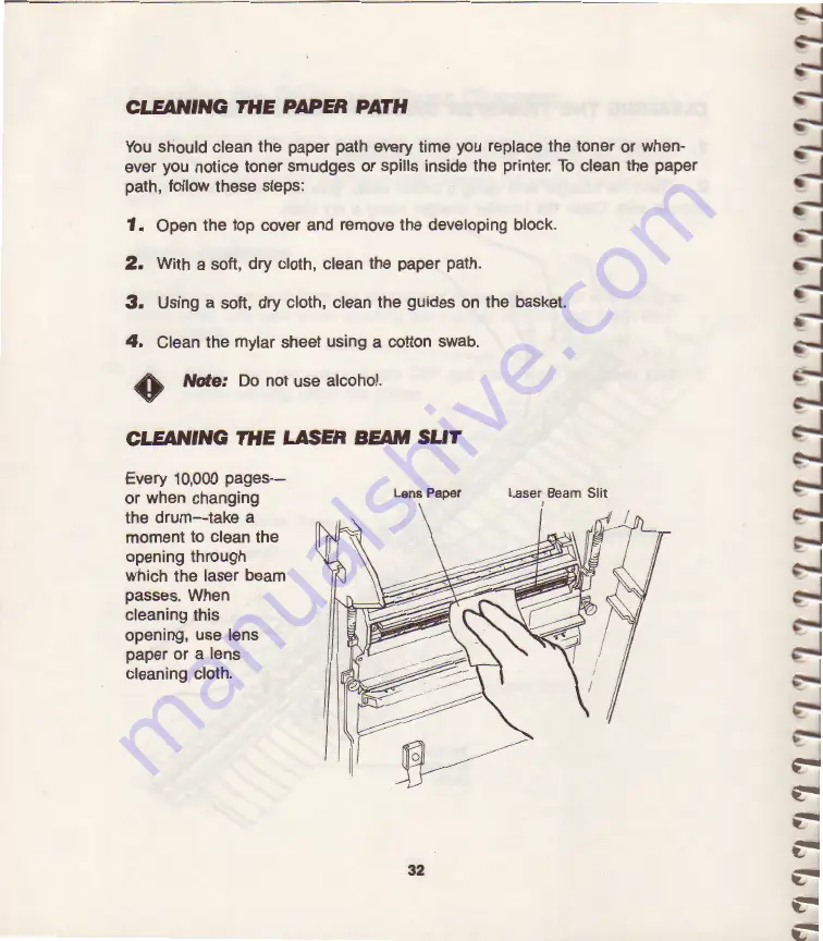 Atari SLM605 Series Owner'S Manual Download Page 38