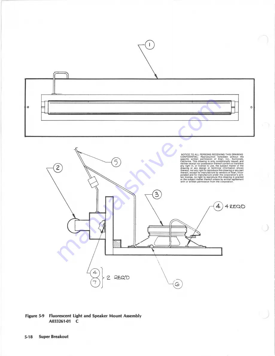 Atari Super Breakout Operation, Maintenance And Service Manual Download Page 96