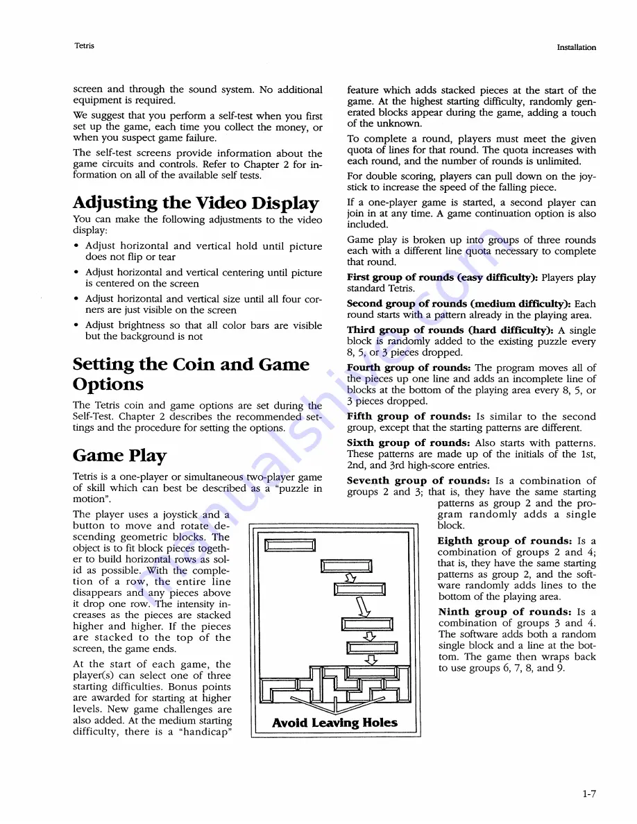 Atari TETRIS Installation Instructions Manual Download Page 15