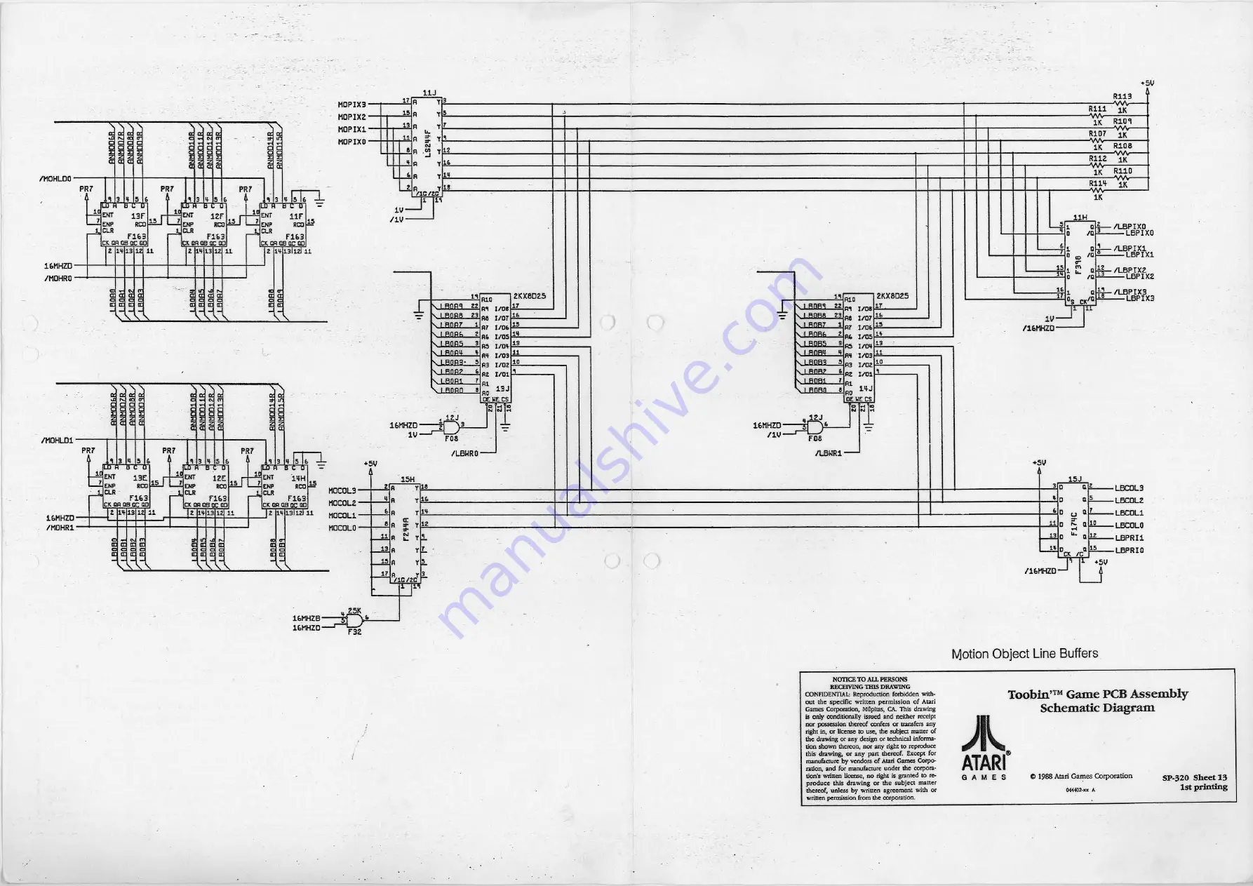 Atari TOOBIN' Operator'S Manual Download Page 80