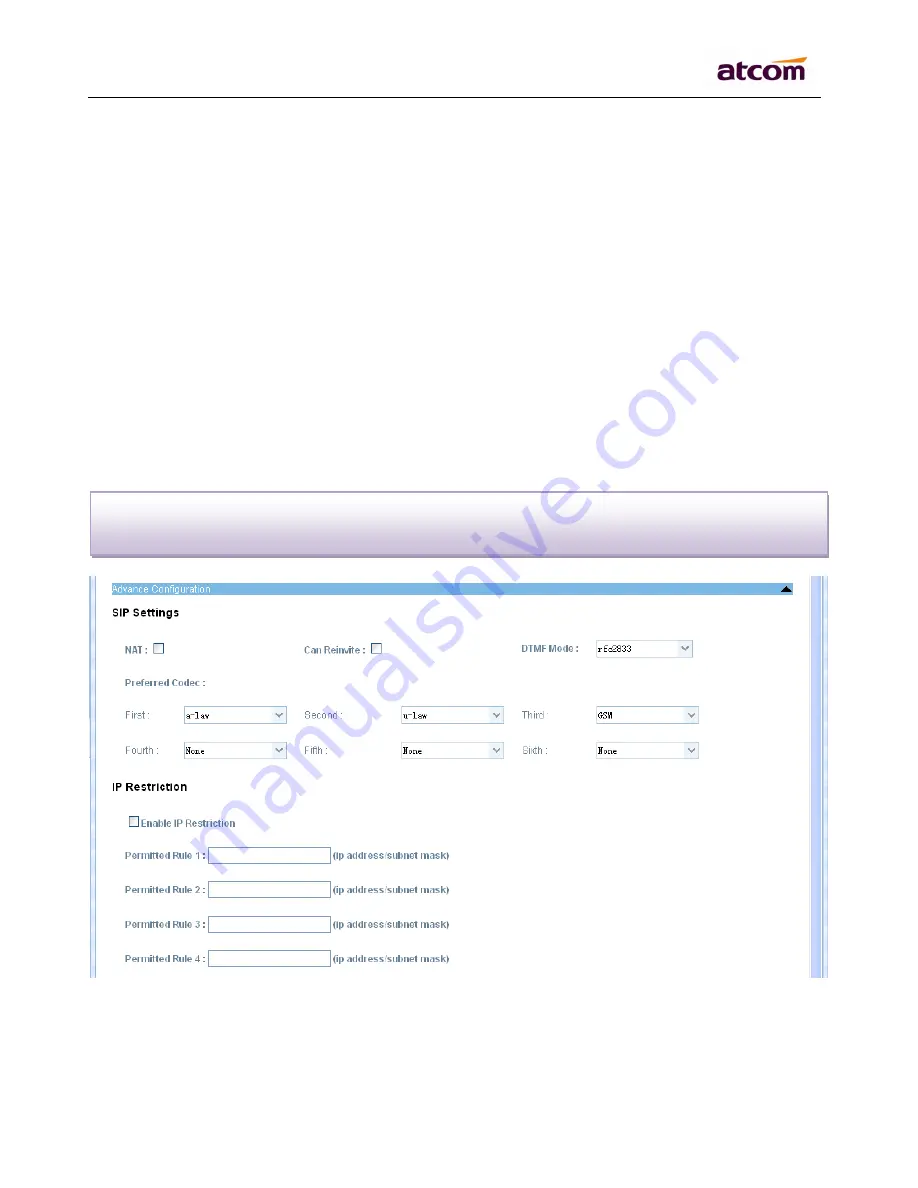 ATCOM APBX IP04 Скачать руководство пользователя страница 13