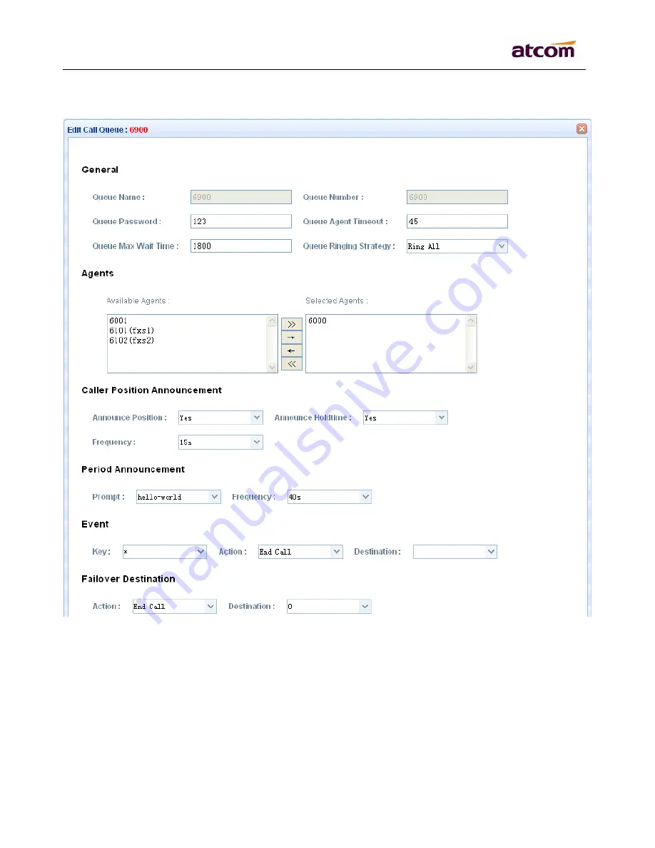 ATCOM APBX IP04 Скачать руководство пользователя страница 30