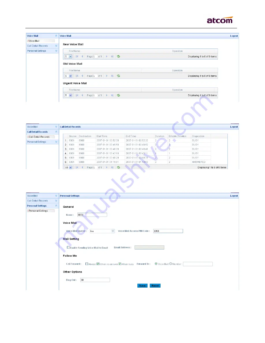 ATCOM APBX IP04 Скачать руководство пользователя страница 46