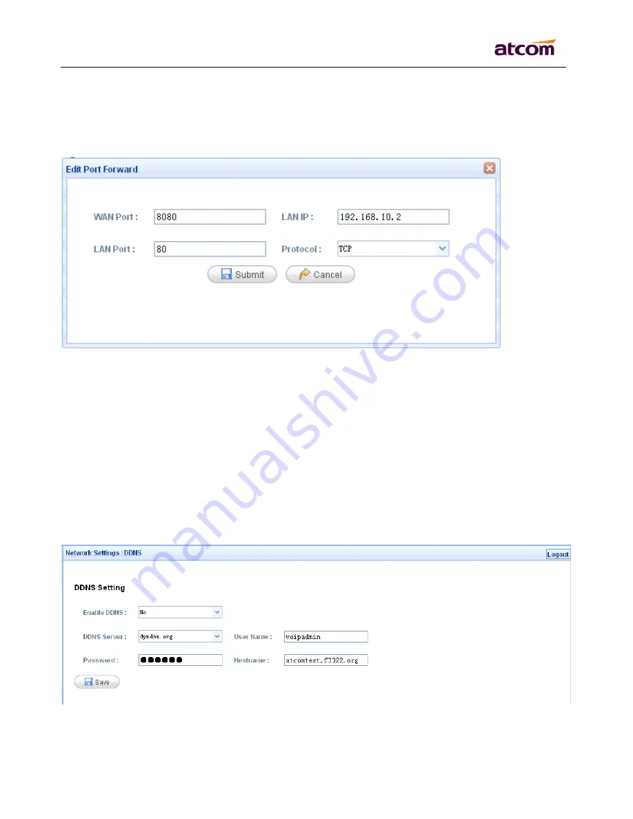 ATCOM APBX IP2G4A User Manual Download Page 43