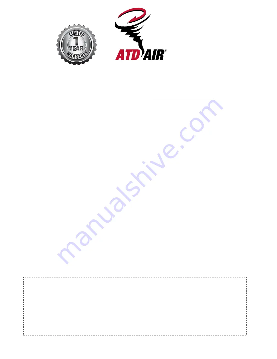 ATD AIR ATD-2150A Owner'S Manual Download Page 5