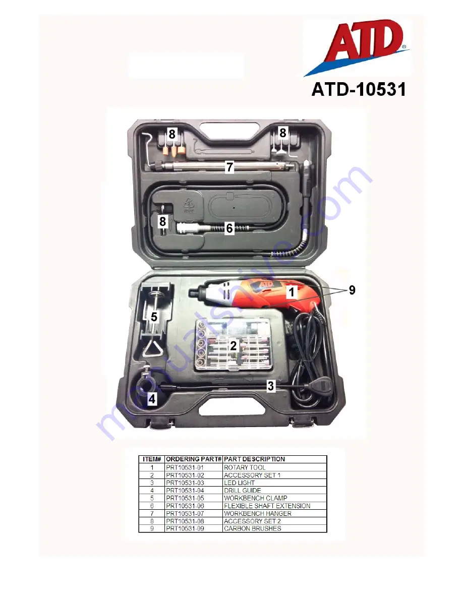 ATD Tools ATD-10531 Owner'S Manual Download Page 11