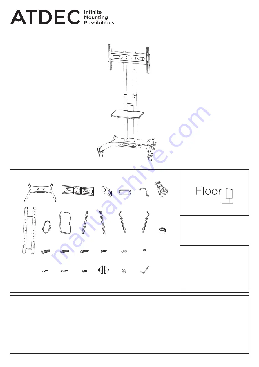 Atdec AD-TVC-45 Installation Manual Download Page 1