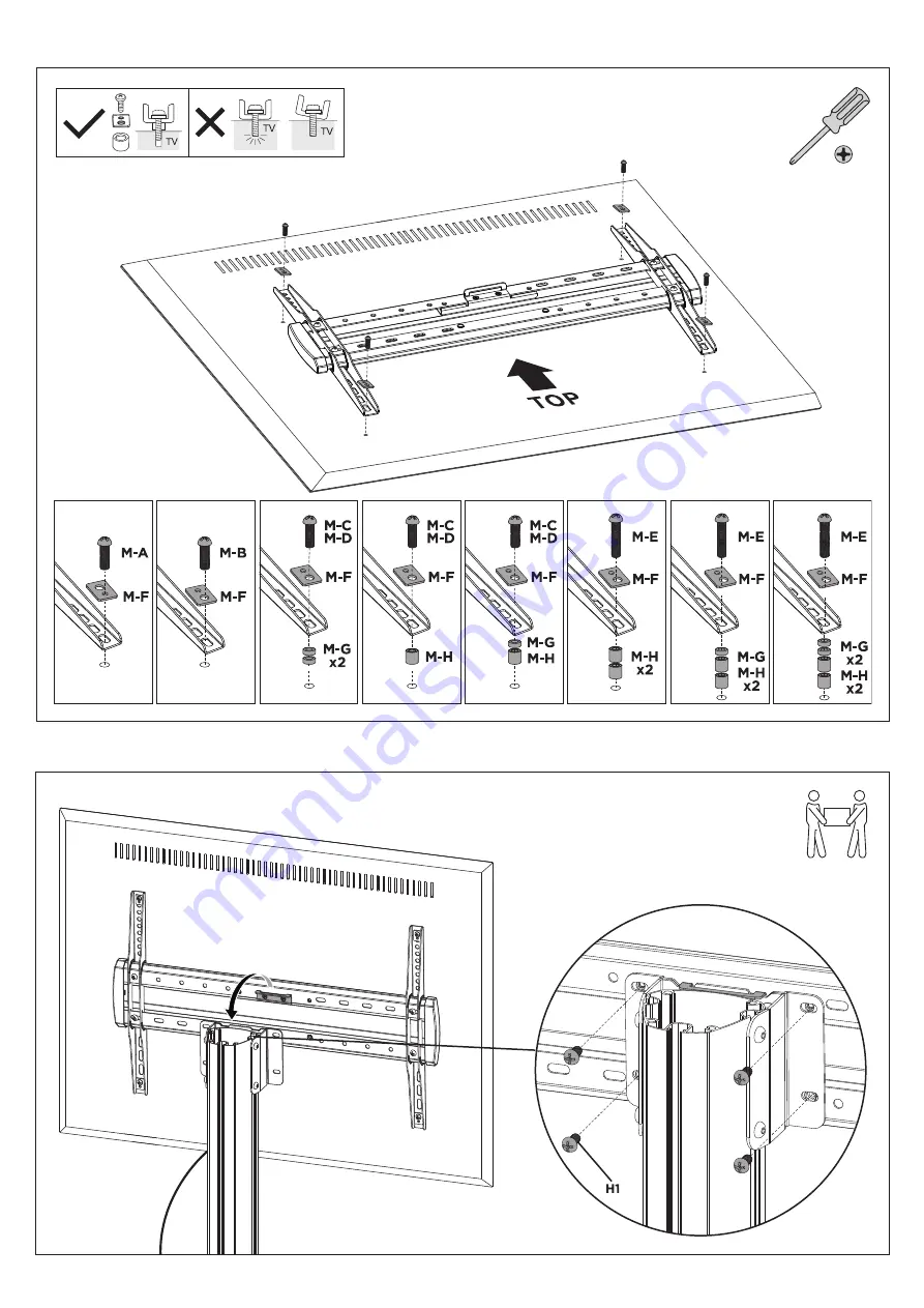 Atdec AD-TVC-70A Installation Manual Download Page 6