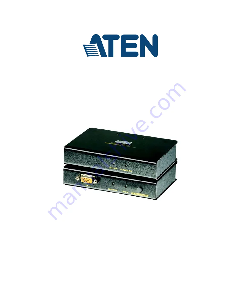 ATEN CE250a User Manual Download Page 1