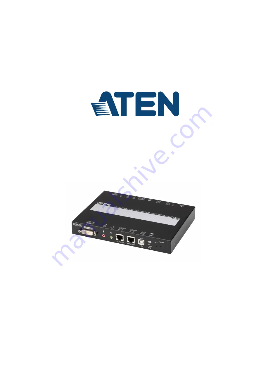 ATEN CN9600 User Manual Download Page 1