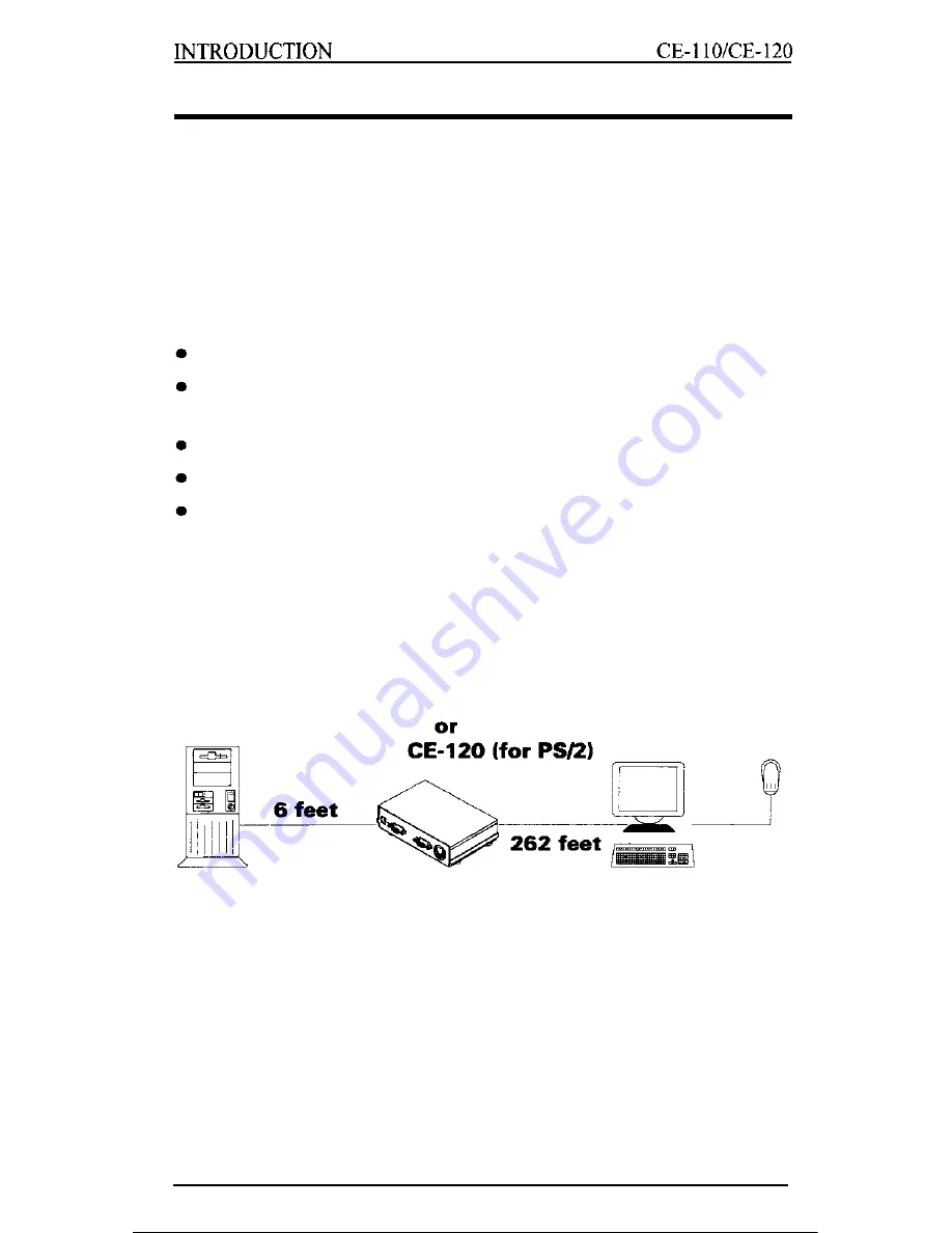 ATEN Console Extender CE- 110 User Manual Download Page 2