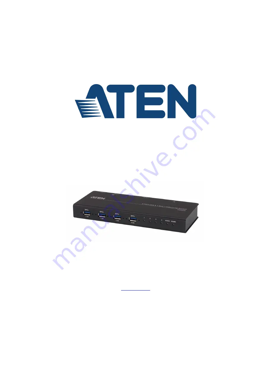 ATEN US3344I User Manual Download Page 1