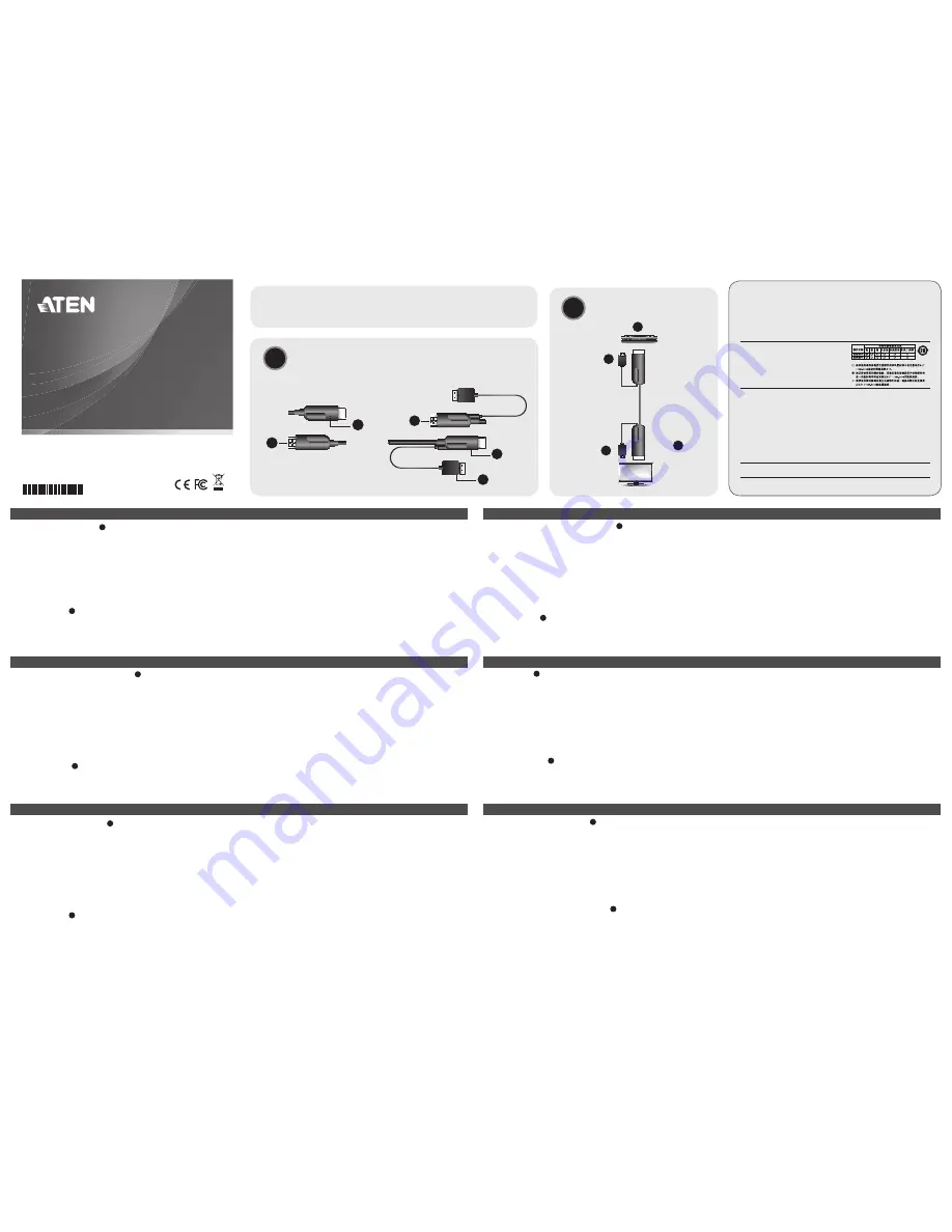 ATEN VanCryst VE872 Quick Start Manual Download Page 1