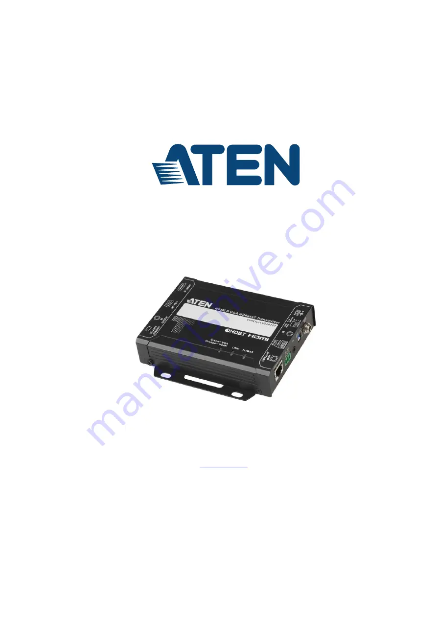 ATEN VE2812T User Manual Download Page 1